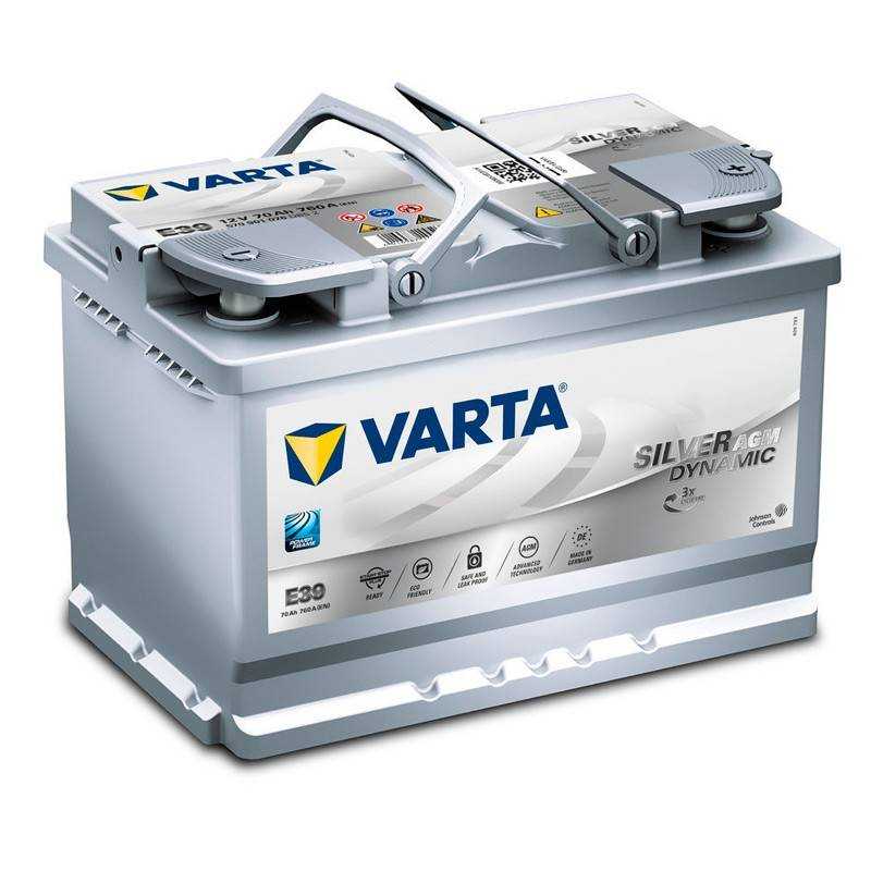 Batería Varta E39 70Ah 12V para Vehículos Start&Stop | Silver Dynamic AGM