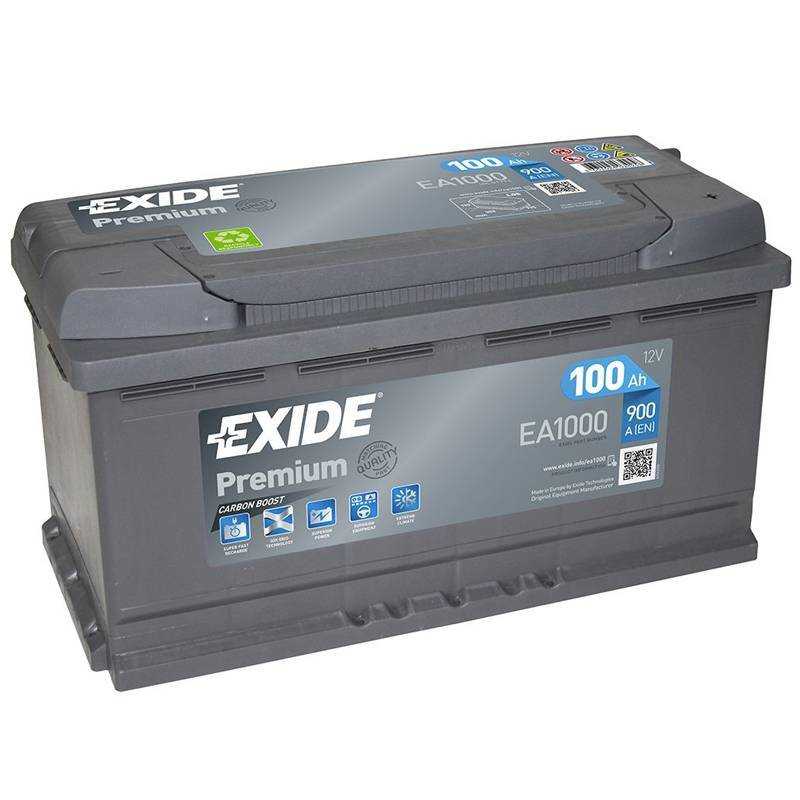 Batería Exide 12V 100Ah EA1000