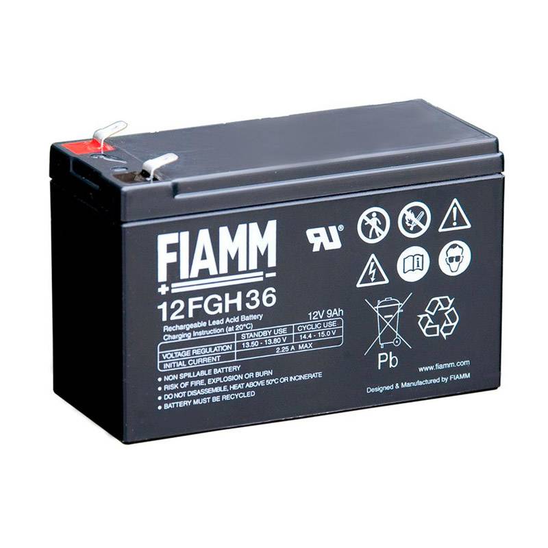 Batería FIAMM 12FGH36 12V 9Ah SAI