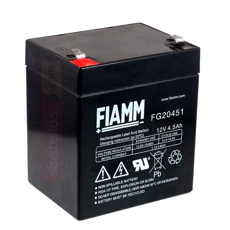 Batería FG20451 FIAMM 12V. 4,5Ah.