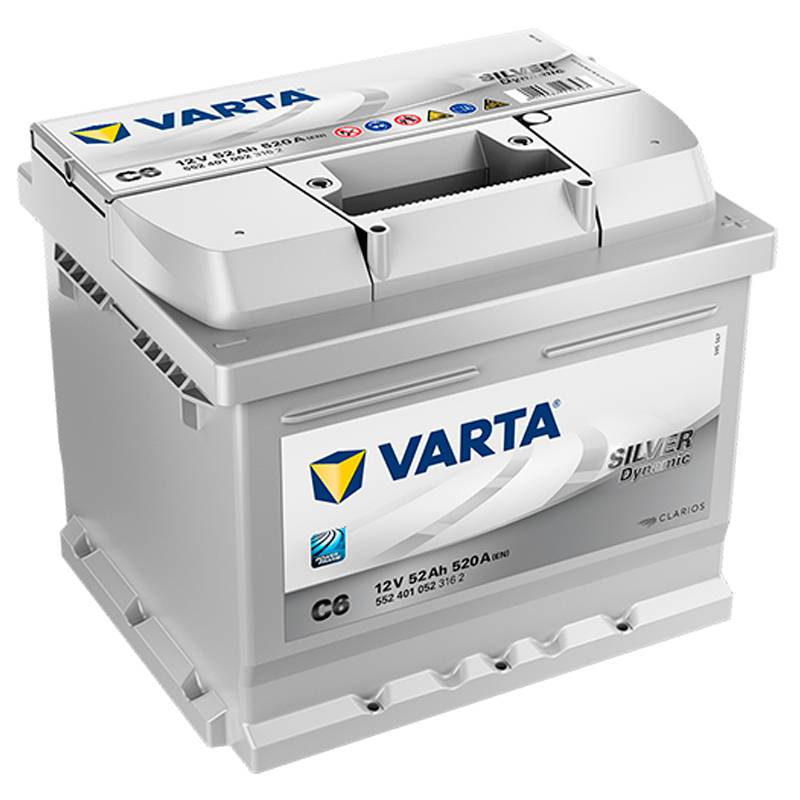 Batería Varta C6 52Ah 12V para Automóvil | Silver Dynamic