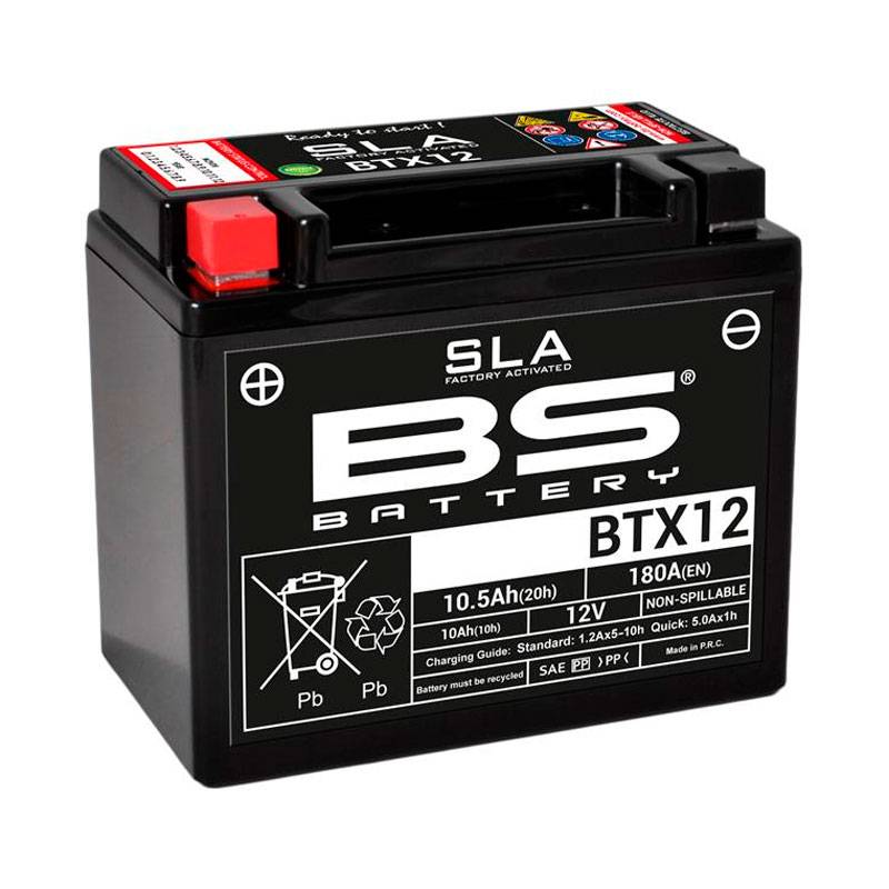 BS Battery BTX12 12V.10Ah. 150x87x130mm.