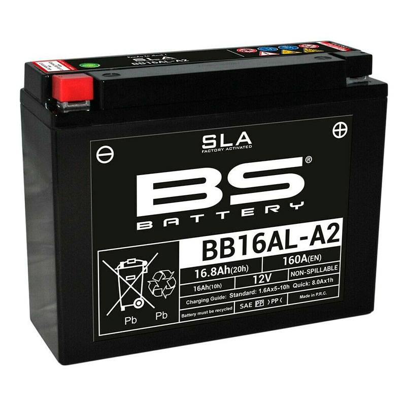 BS Battery YB16AL-A2 12V.16Ah. 207x72x164mm.