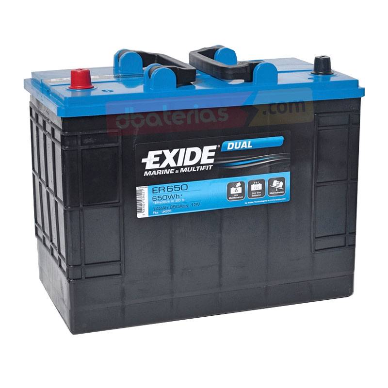 Batería Exide ER650 12V 142Ah Dual