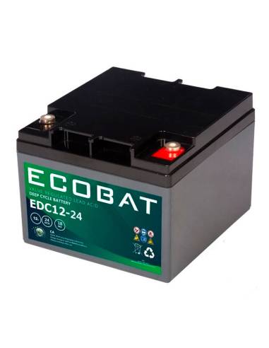 Batería AGM 24ah 12v Ecobat EDC1224