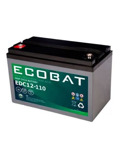 Batería AGM 130ah 12v Ecobat EDC12110
