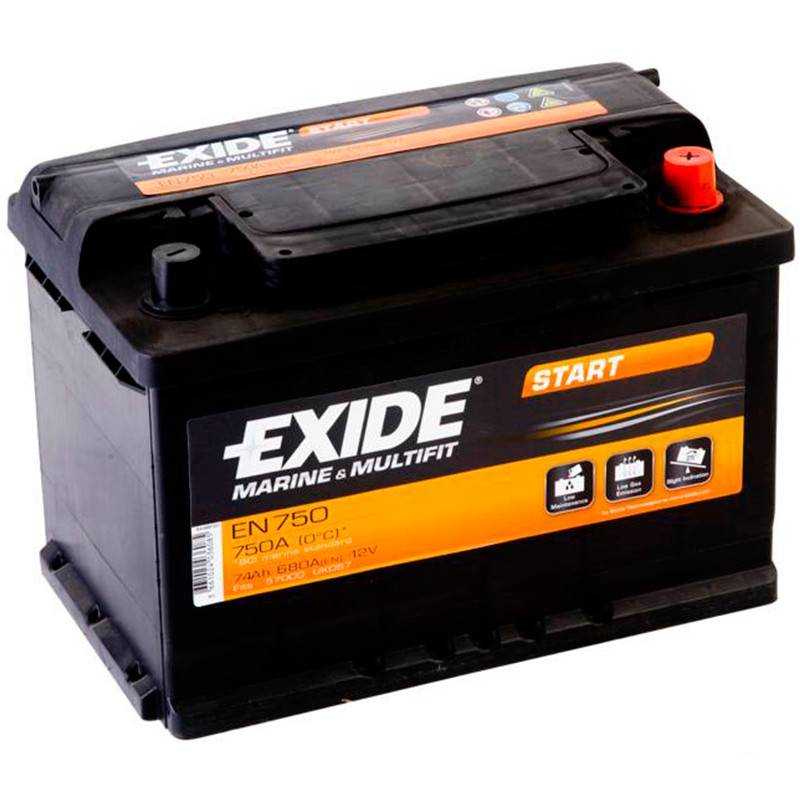 Batería Exide Start AGM EN750 12V 74Ah
