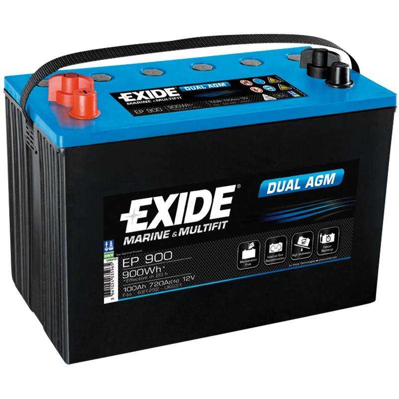 Batería Exide EP900 12V 100Ah Dual AGM
